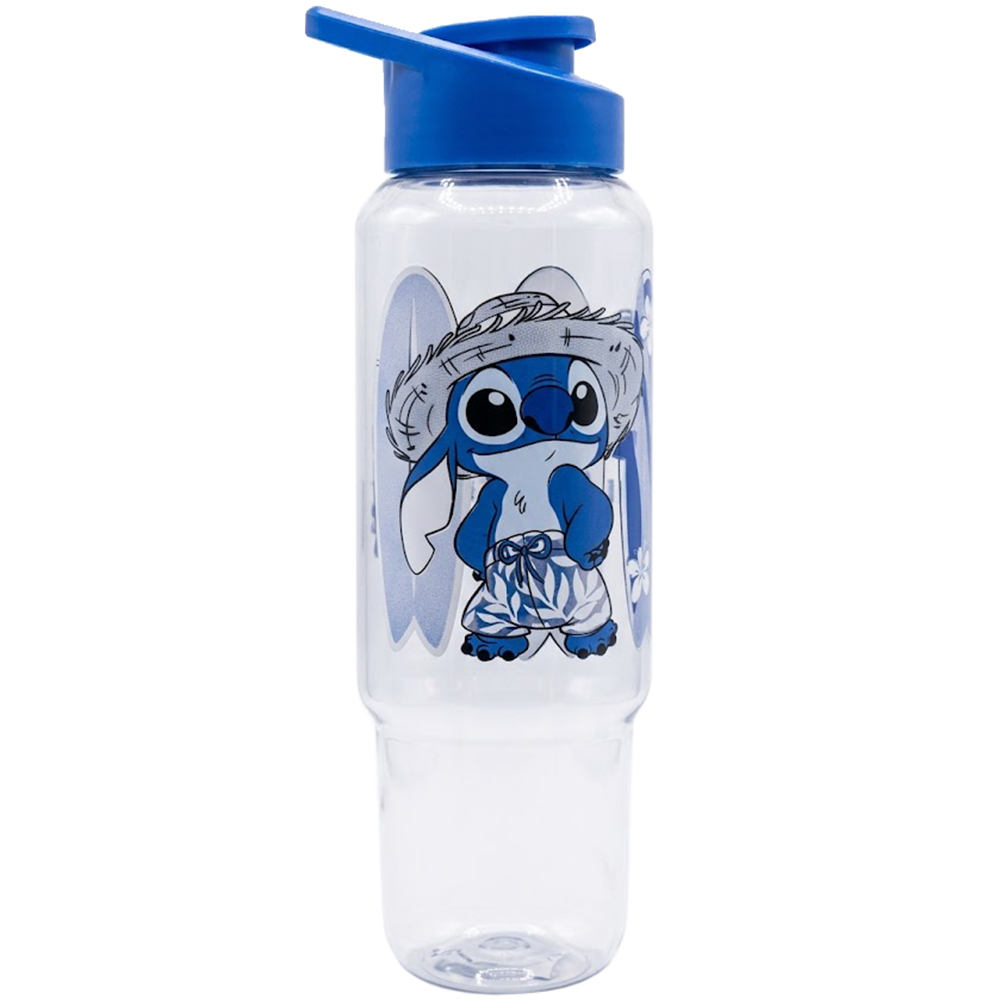 GARRAFA SQUEEZE DE PLASTICO PET CONSOLE STITCH COM TAMPA E ALCA 1L