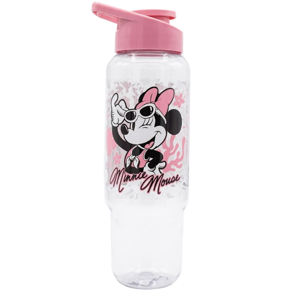 GARRAFA SQUEEZE DE PLASTICO PET CONSOLE MINNIE COM TAMPA E ALCA 1L