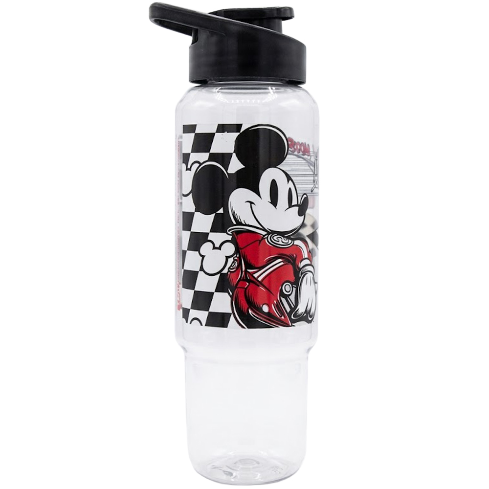 GARRAFA SQUEEZE DE PLASTICO PET CONSOLE MICKEY COM TAMPA E ALCA 1L