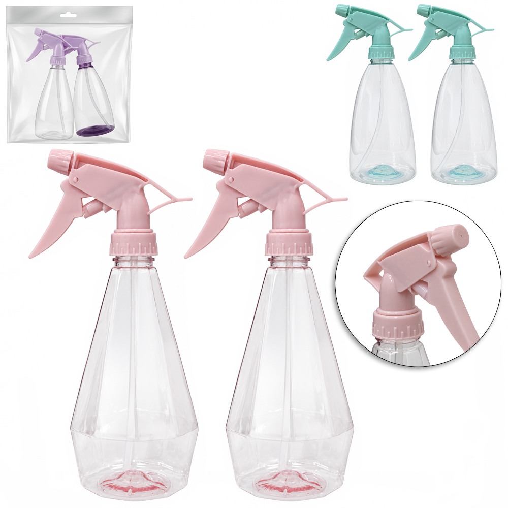 PULVERIZADOR / BORRIFADOR DE PLASTICO COM 2 PECAS 500 / 400ML