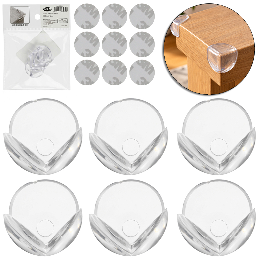 PROTETOR DE PVC PARA QUINA DE MESA COM 4 PECAS 3X2,4CM