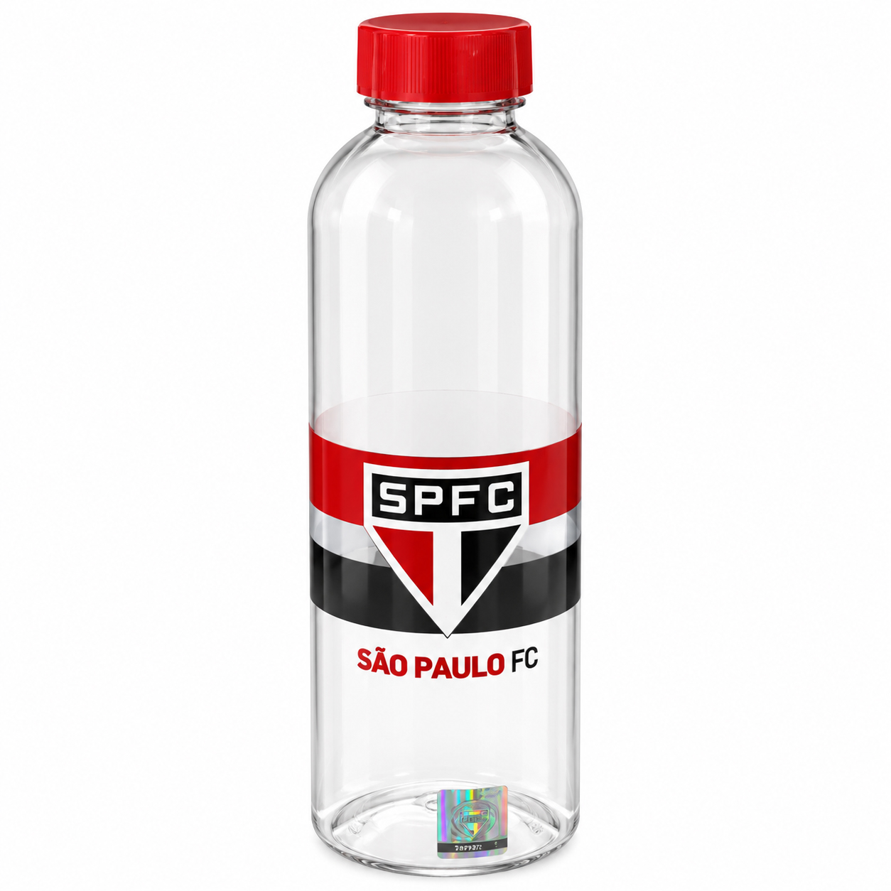 GARRAFA SQUEEZE DE PLASTICO PET SAO PAULO COM TAMPA 600ML