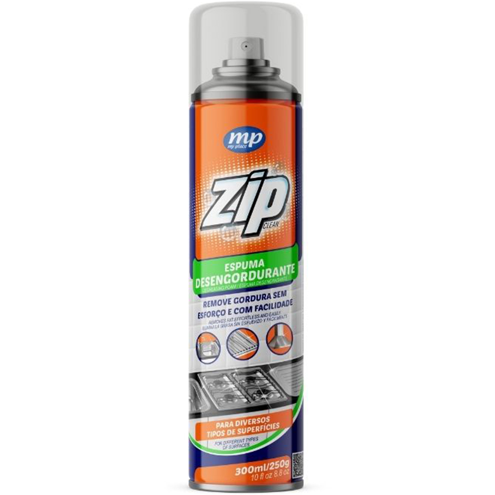 ESPUMA DESENGORDURANTE SPRAY ZIP CLEAN 300ML / 250G
