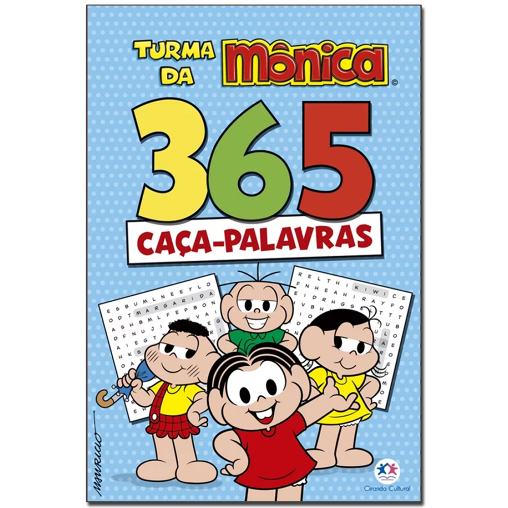LIVRO TURMA DA MONICA 365 CACA PALAVRAS 288 PAGINAS 23X15,5CM
