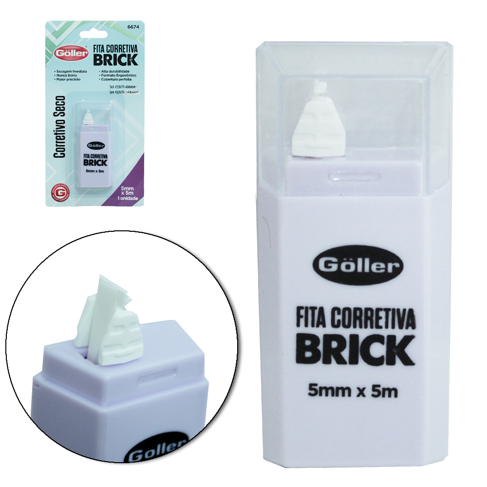 FITA CORRETIVO BRICK 5MMX5MT