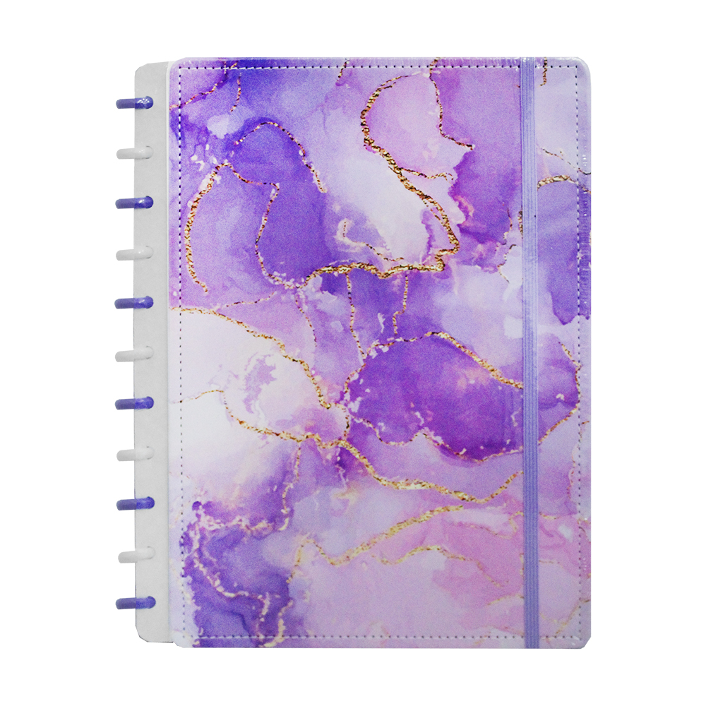 CADERNO CAPA DURA ESPIRAL DISCO INTELIGENTE COSTURA 87 FOLHAS 29,5X21CM