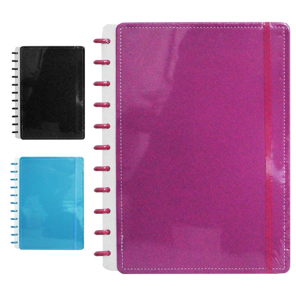 CADERNO CAPA DURA ESPIRAL DISCO INTELIGENTE COSTURA 87 FOLHAS 29,5X21CM