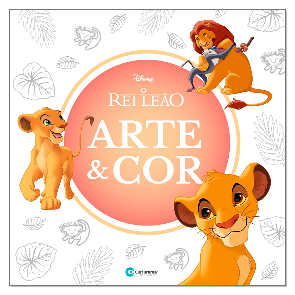 LIVRO DE COLORIR ARTE E COR O REI LEAO 36 PAGINAS 27X27CM