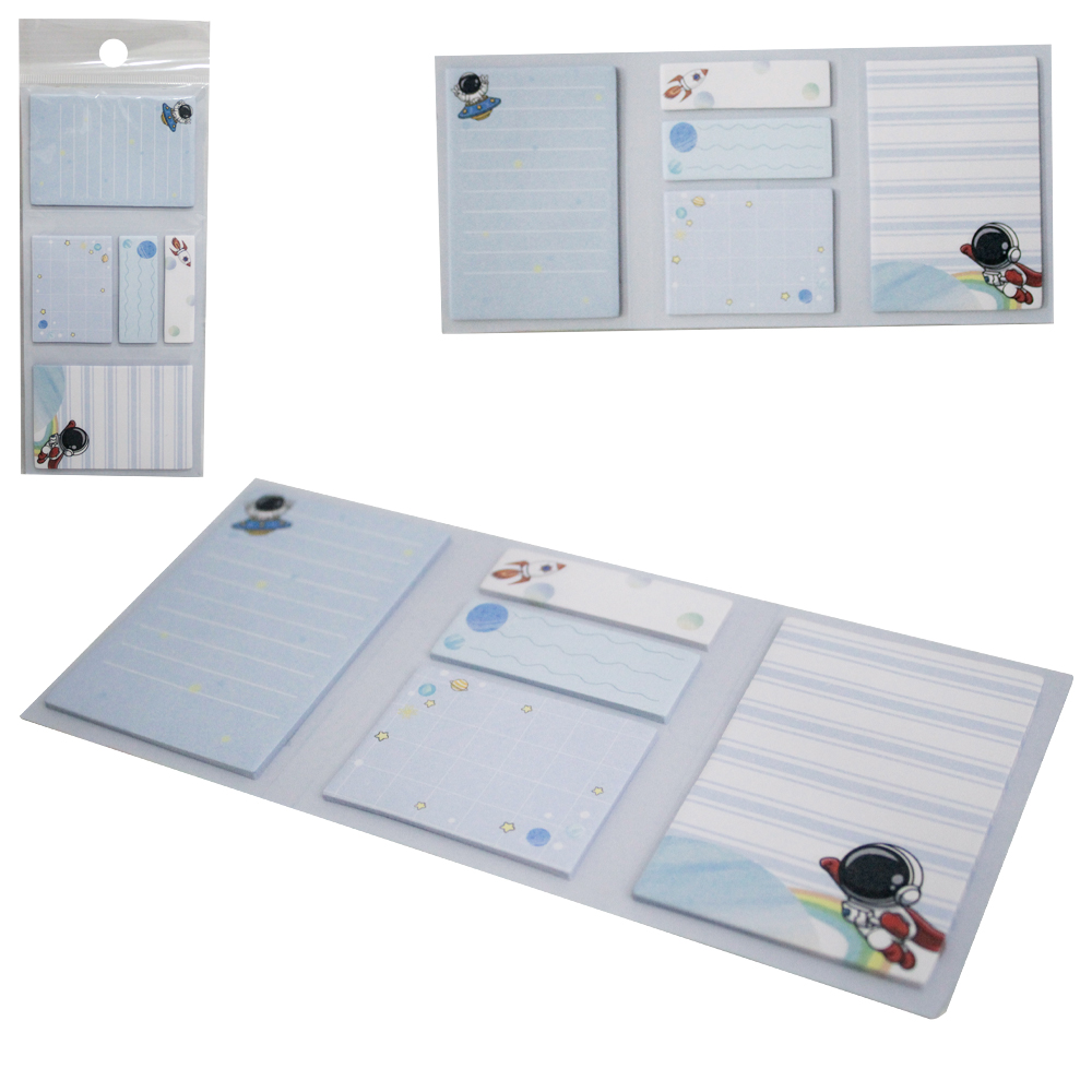 BLOCO DE ANOTACAO STICKER COM MARCADOR DE PAGINA ADESIVO 100 FOLHAS