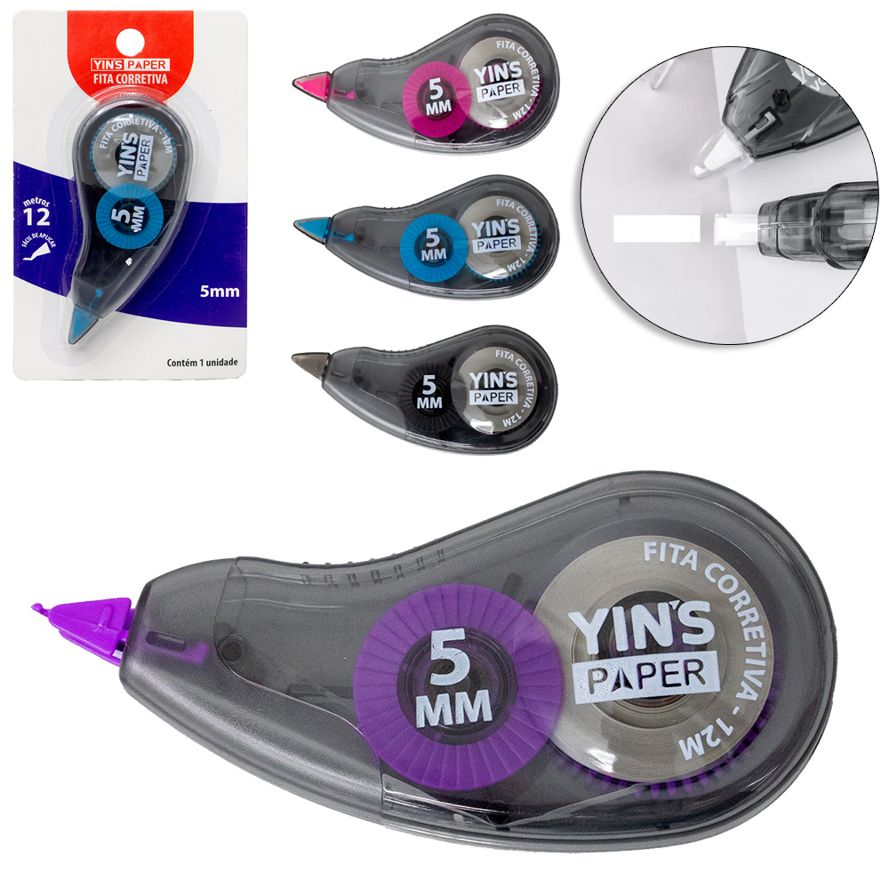 FITA CORRETIVO YINS PAPER 5MMX12M