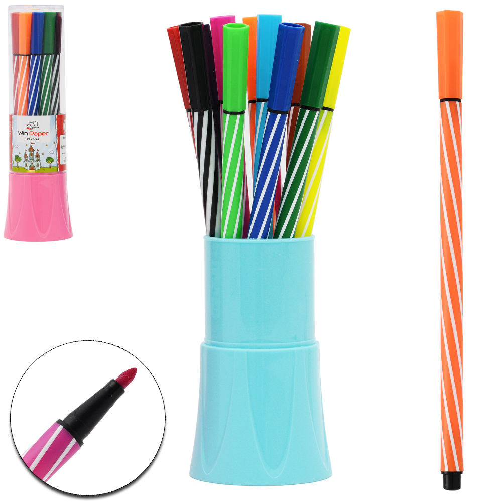 CANETA HIDROGRAFICA / HIDROCOR WIN PAPER COM 12 PECAS NO TUBO