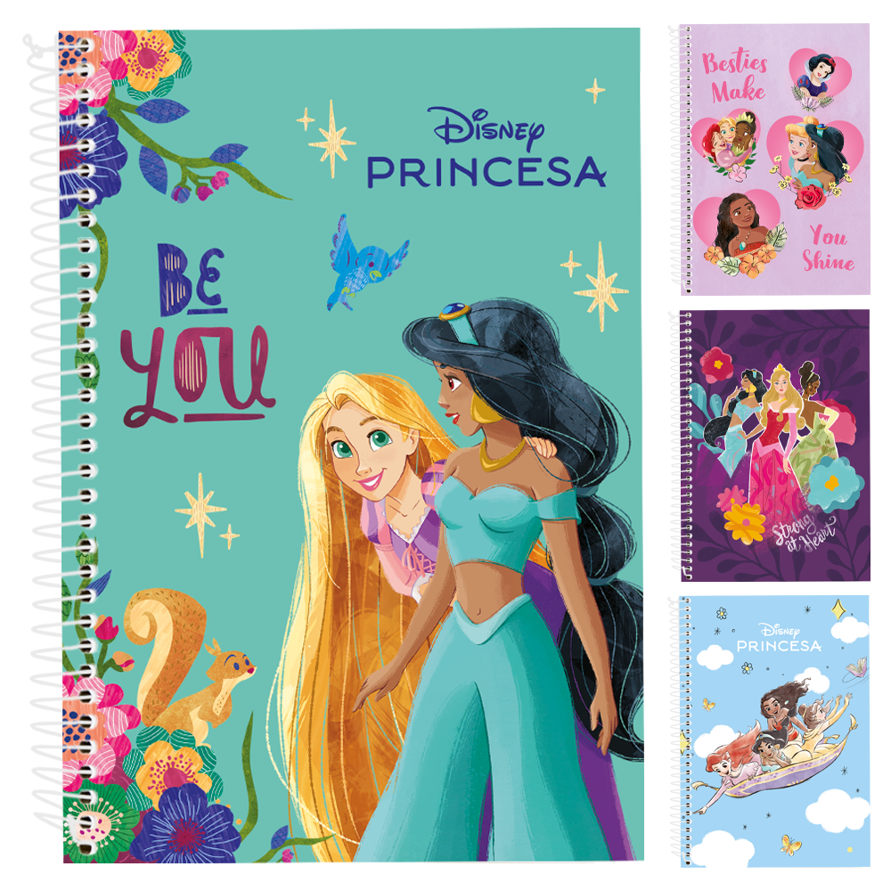 CADERNO PRINCESA UNIVERSITARIO (10X1) 160 FOLHAS