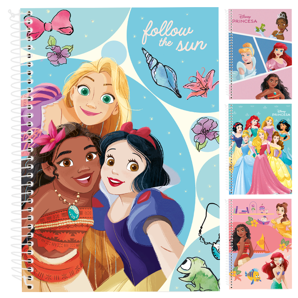 CADERNO PRINCESA UNIVERSITARIO (1X1) 80 FOLHAS