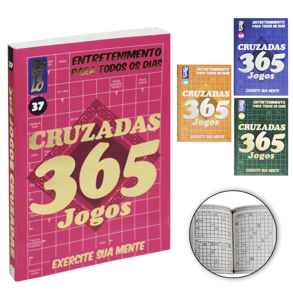 LIVRO PALAVRAS CRUZADAS 365 JOGOS