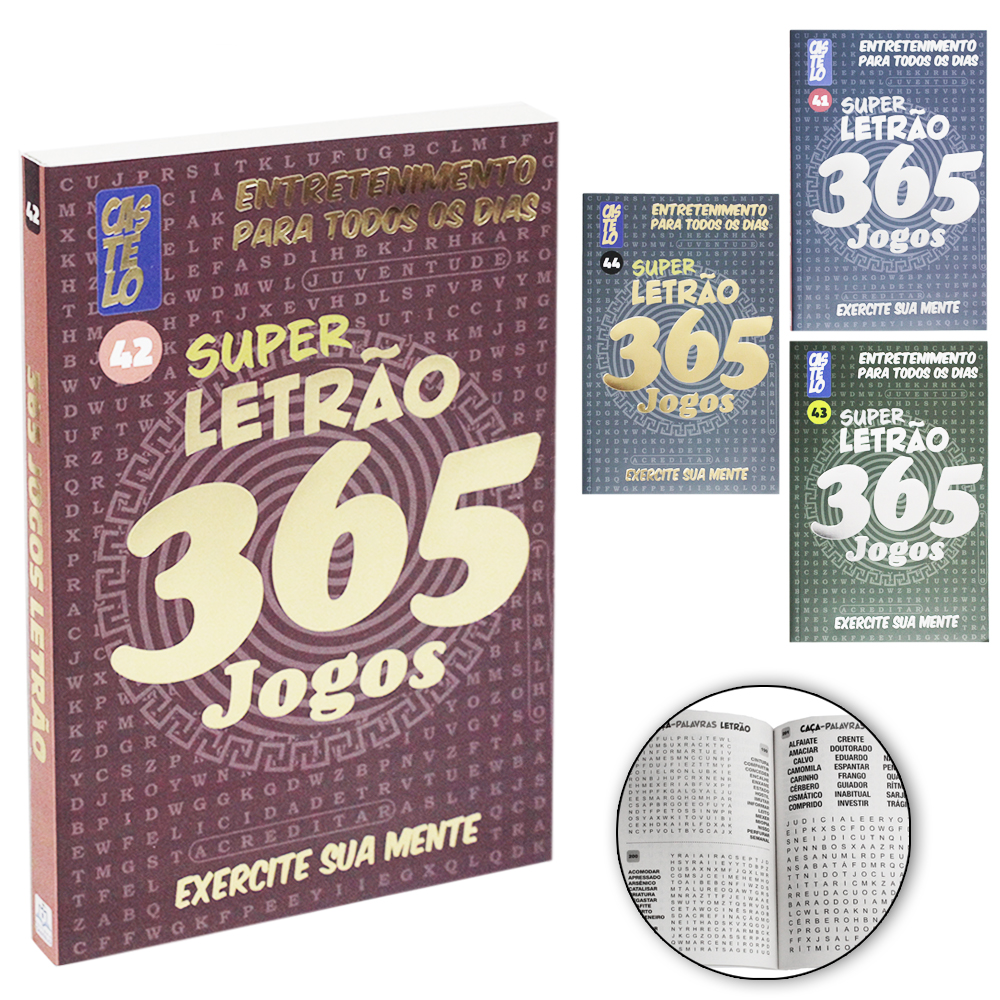LIVRO CACA PALAVRAS SUPER LETRAO 365