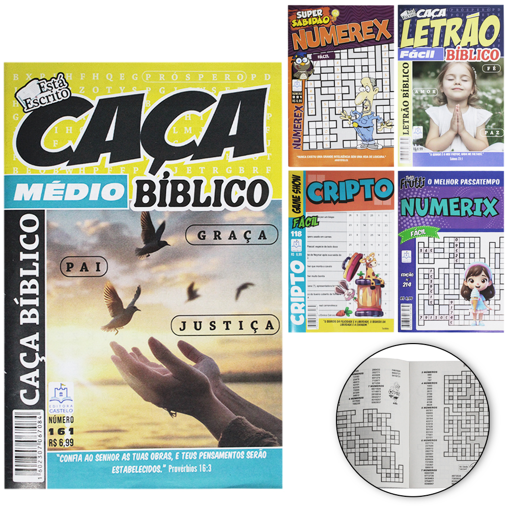 REVISTA CACA PALAVRAS / NUMERIX / CRIPTO / CRUZADA