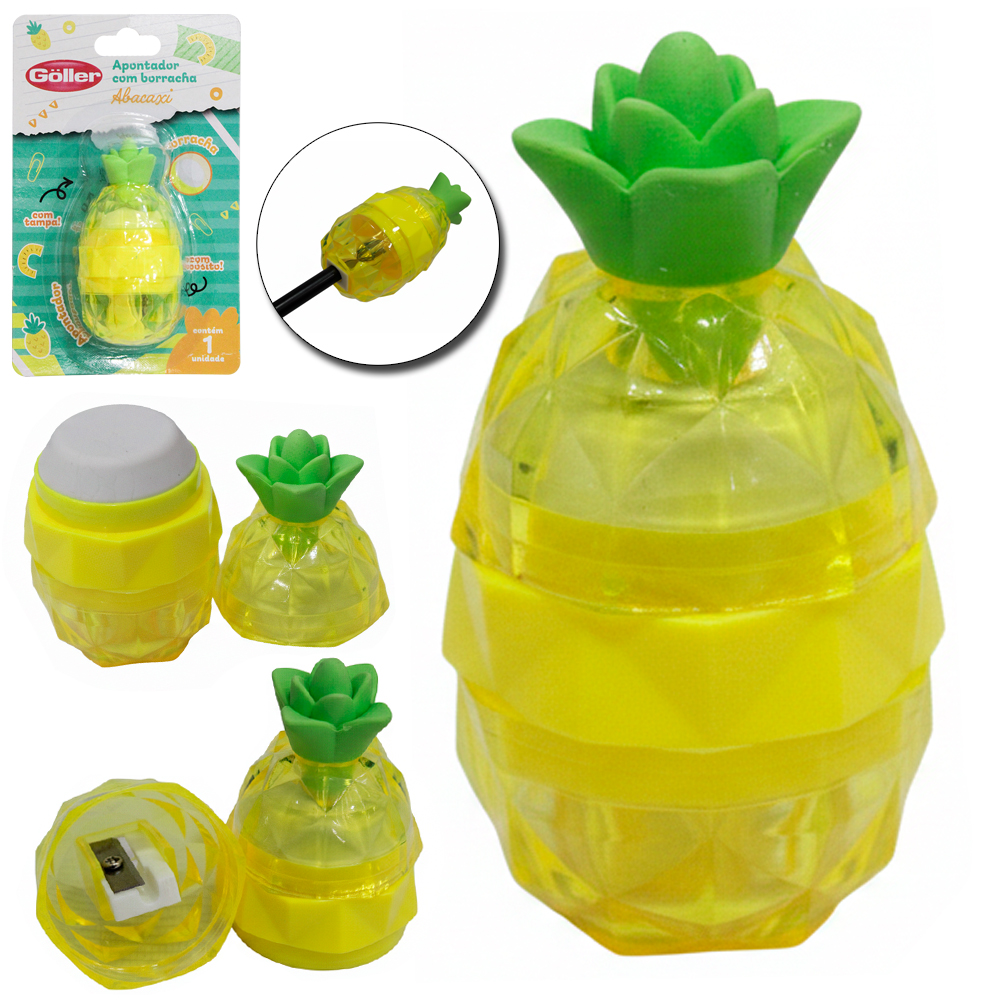 APONTADOR COM DEPOSITO E BORRACHA ABACAXI