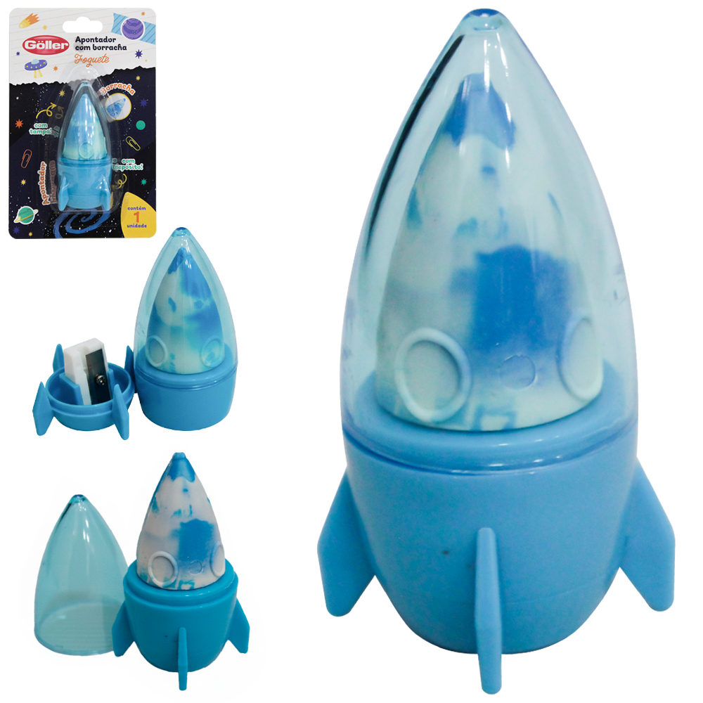 APONTADOR COM DEPOSITO E BORRACHA FOGUETE