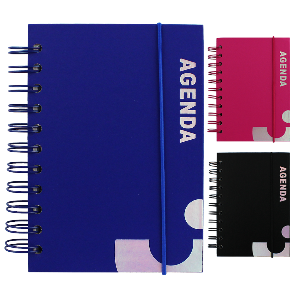 AGENDA PERMANENTE ESPIRAL 160 FOLHAS 14,8X10,5CM