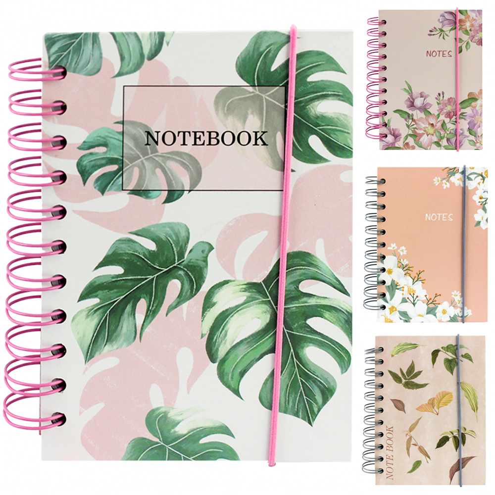 CADERNO CADERNETA / BLOCO DE ANOTACAO ESPIRAL 160 FOLHAS 14,8X10,5CM