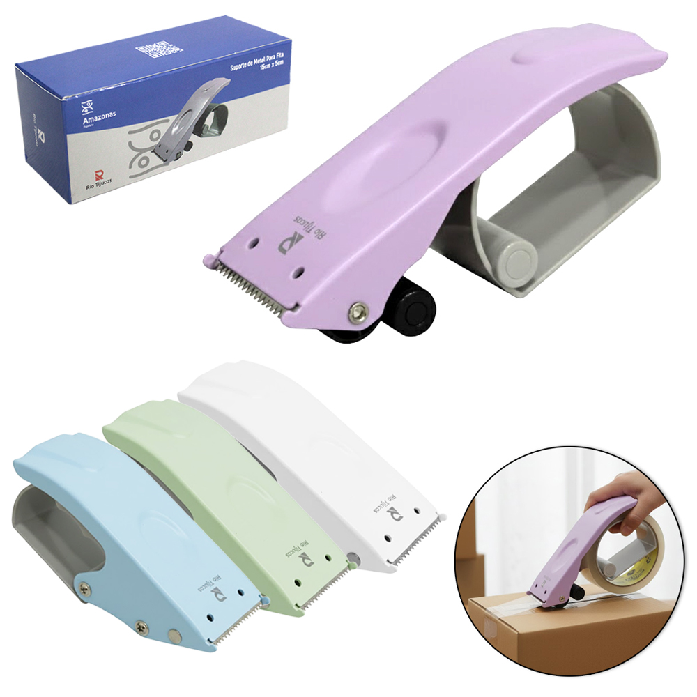 SUPORTE DE METAL PARA FITA ADESIVA 15X5CM