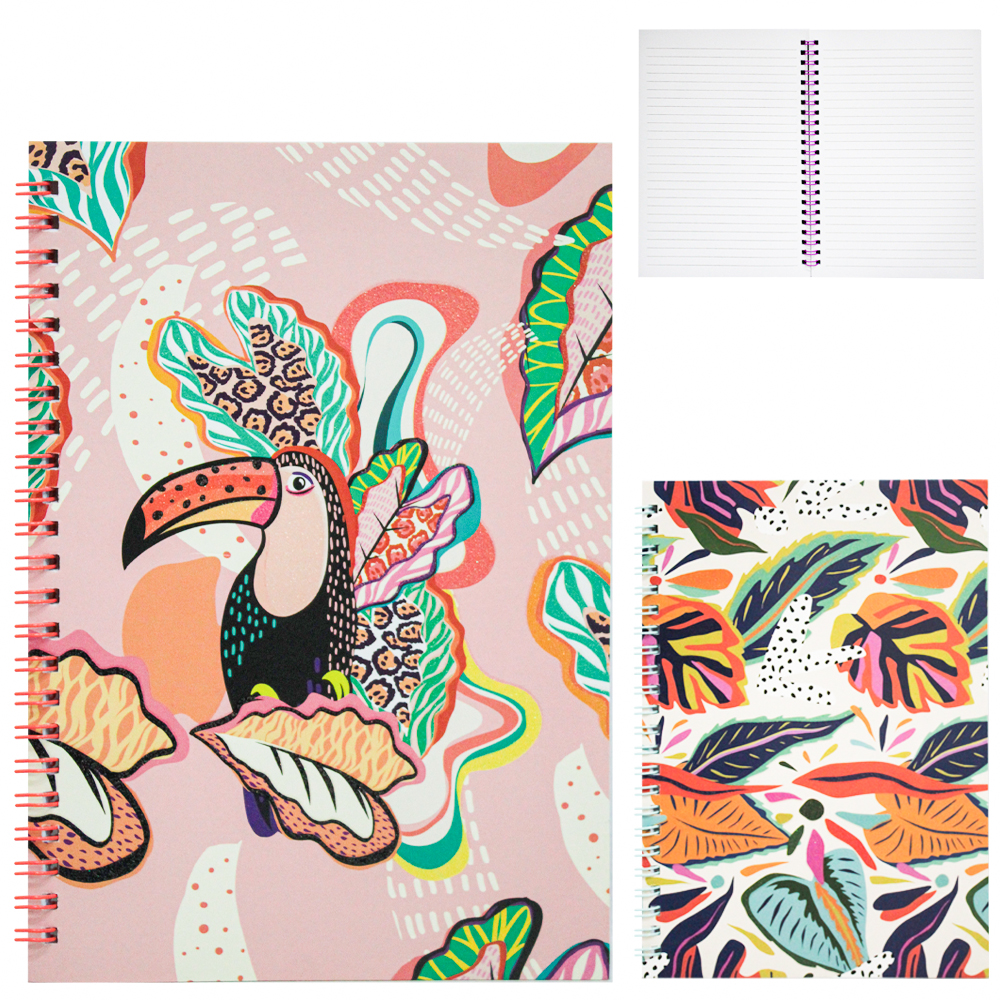 CADERNO CADERNETA / BLOCO DE ANOTACAO ESPIRAL PAPER 58 FOLHAS 21X14,5CM