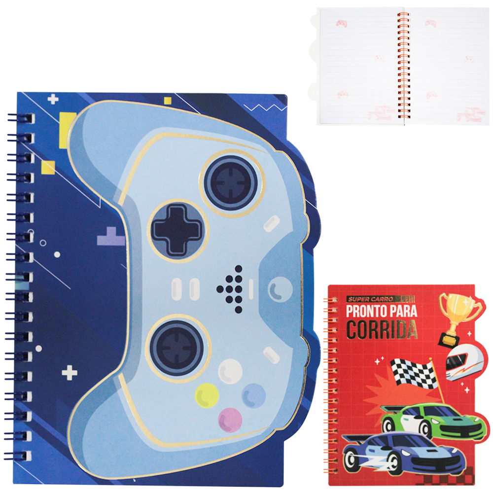 CADERNO CADERNETA / BLOCO DE ANOTACAO ESPIRAL PAPER 58 FOLHAS 17X12CM