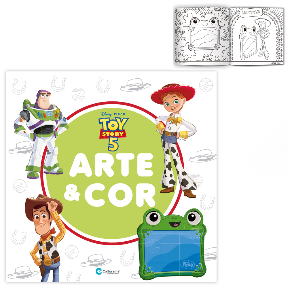 LIVRO DE COLORIR ARTE E COR TOY STORY 36 PAGINAS 27X27CM 