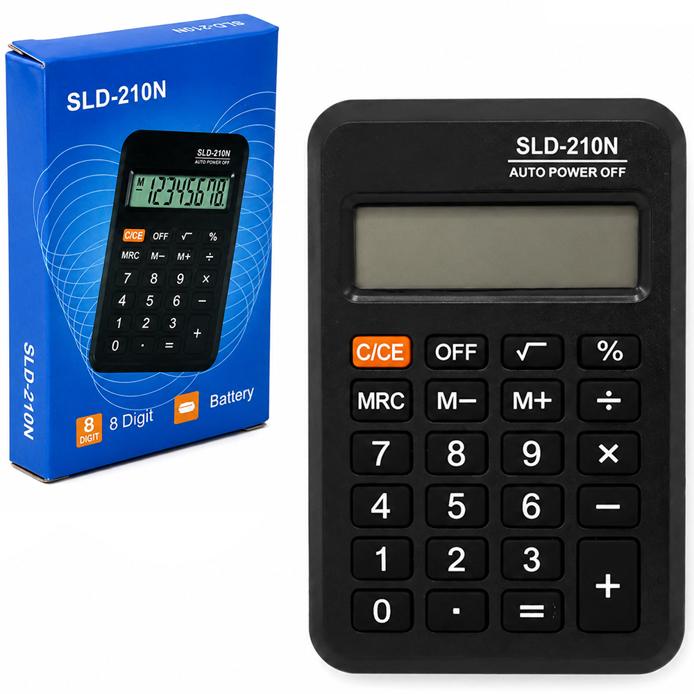 CALCULADORA ELETRONICA 8 DIGITOS A BATERIA 10X6,5CM
