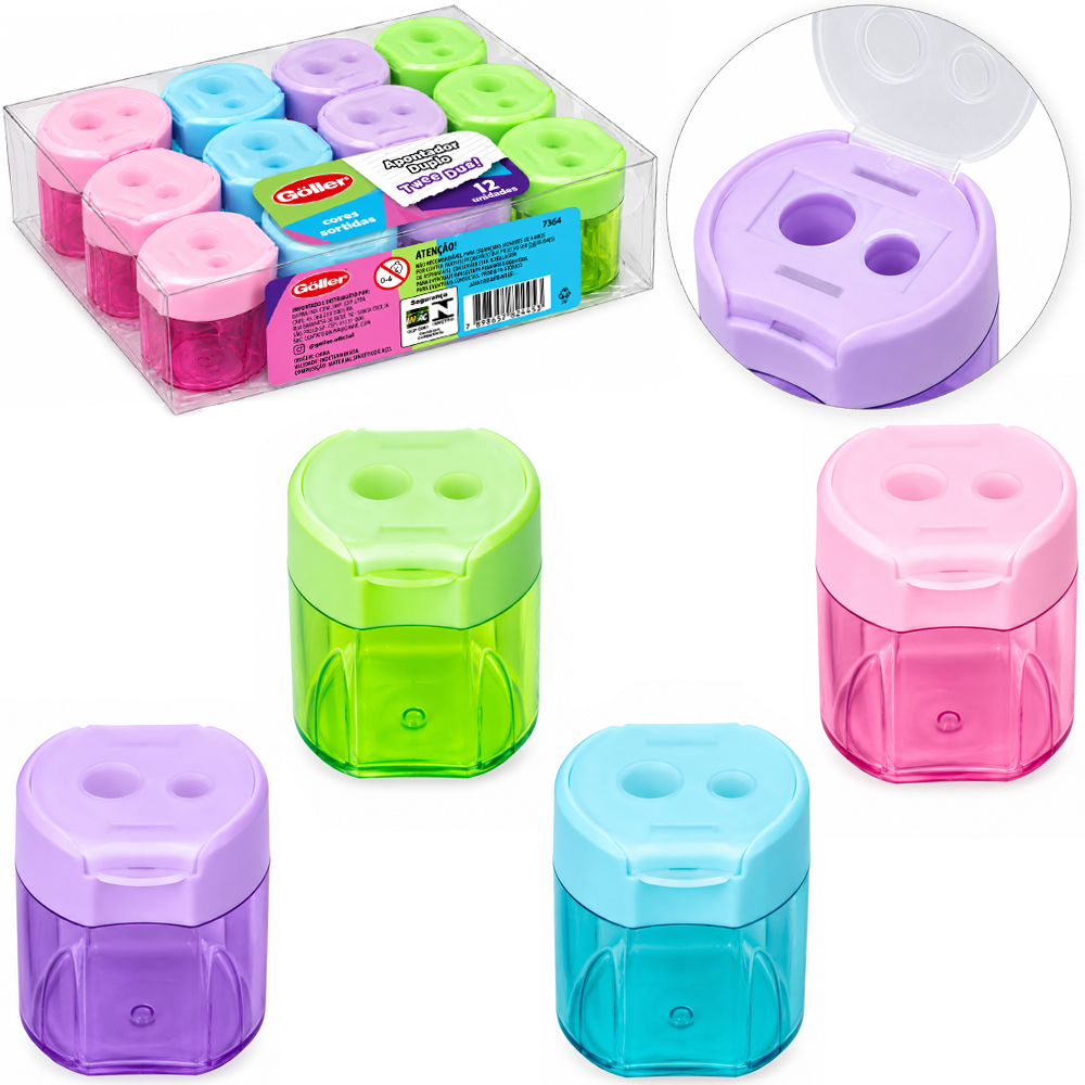 APONTADOR DUPLO TWEE DUAL COM DEPOSITO 12 PECAS