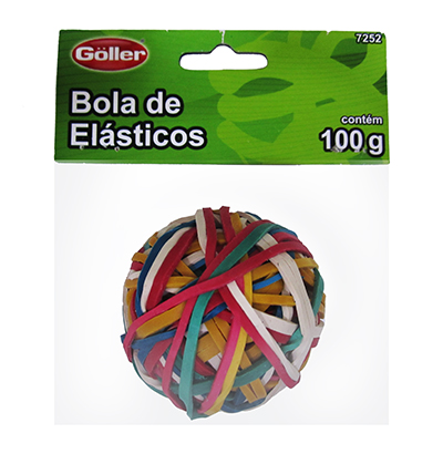 BOLA DE ELASTICOS COLORS 100G