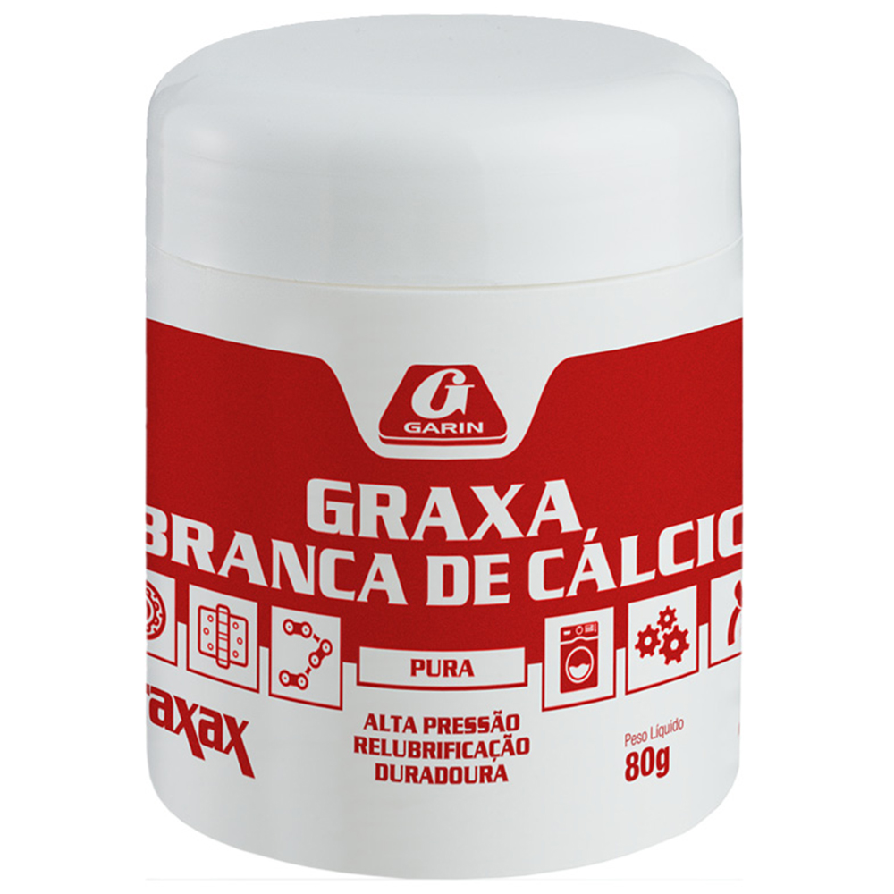 GRAXA BRANCA DE CALCIO PURA 80G