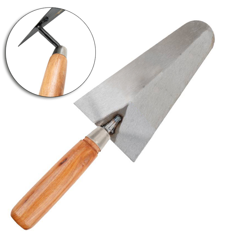 COLHER DE PEDREIRO CANTO RETO 9'' CABO MADEIRA MB TOOLS