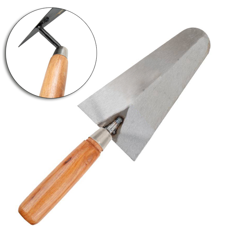 COLHER DE PEDREIRO CANTO RETO 8'' CABO MADEIRA MB TOOLS