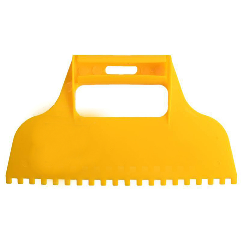 ESPATULA DE PLASTICO DENTADA PARA PINTURA AMARELO 23X12,5CM MB TOOLS