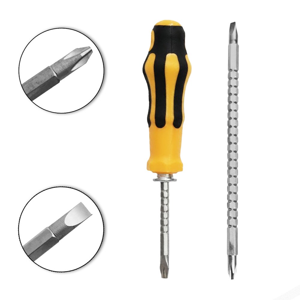 CHAVE DE FENDA / PHILIPS PONTA DUPLA IMANTADA REGULAVEL E CABO EMBORRACHADO