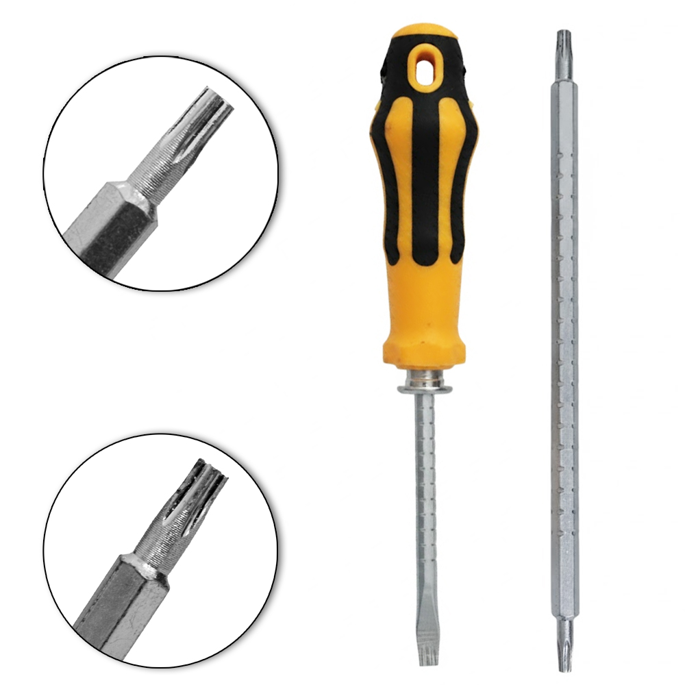 CHAVE TORX PONTA DUPLA IMANTADA REGULAVEL E CABO EMBORRACHADO