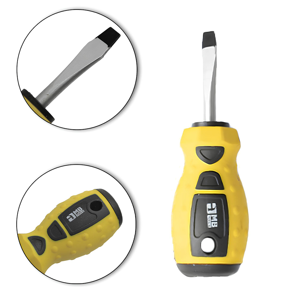 CHAVE TOCO DE FENDA COM PONTA IMANTADA + CABO EMBORRACHADO 5MM 2'' MB TOOLS