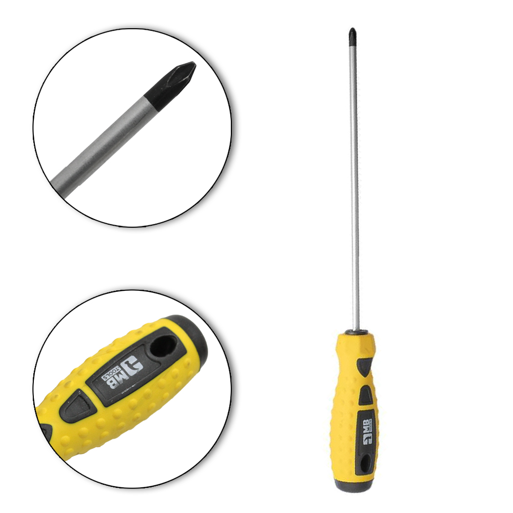 CHAVE PHILIPS PROFISSIONAL COM PONTA IMANTADA + CABO EMBORRACHADO 5MM 8'' MB TOOLS