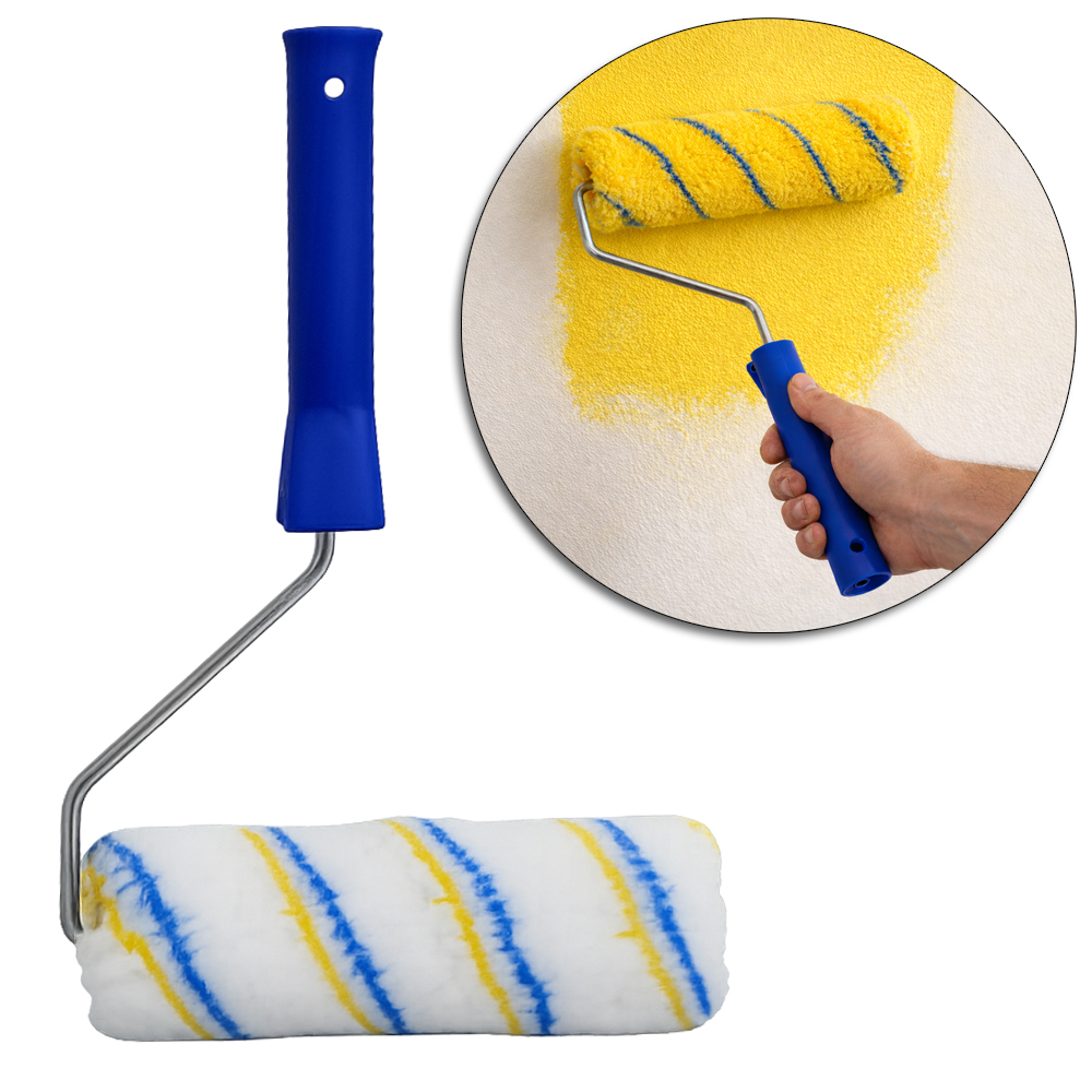 ROLO DE LA SINTETICA PARA PINTURA CABO METAL / PLASTICO 29X19CM