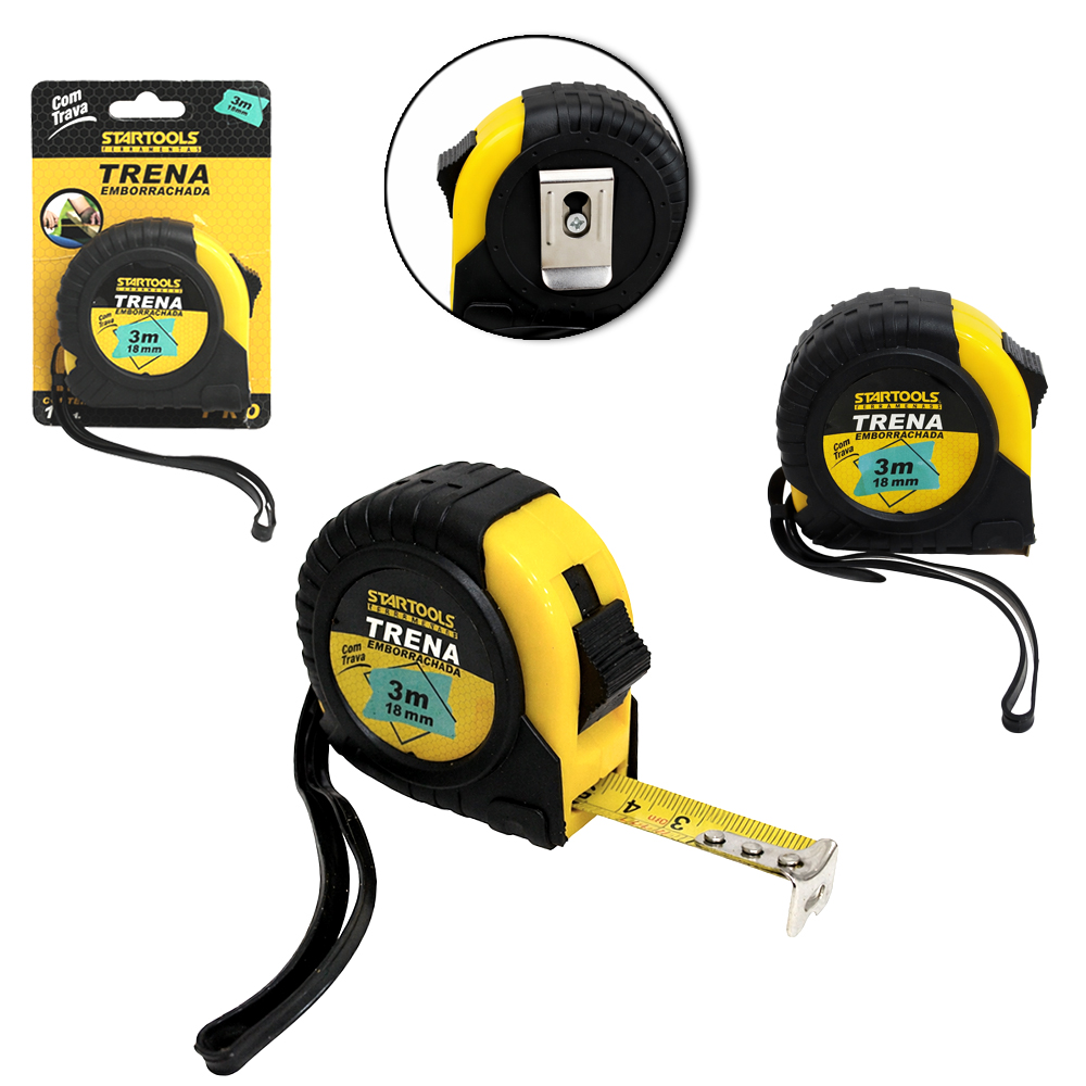 TRENA EMBORRACHADA AUTOMATICA COM TRAVA PRO 3MX18MM