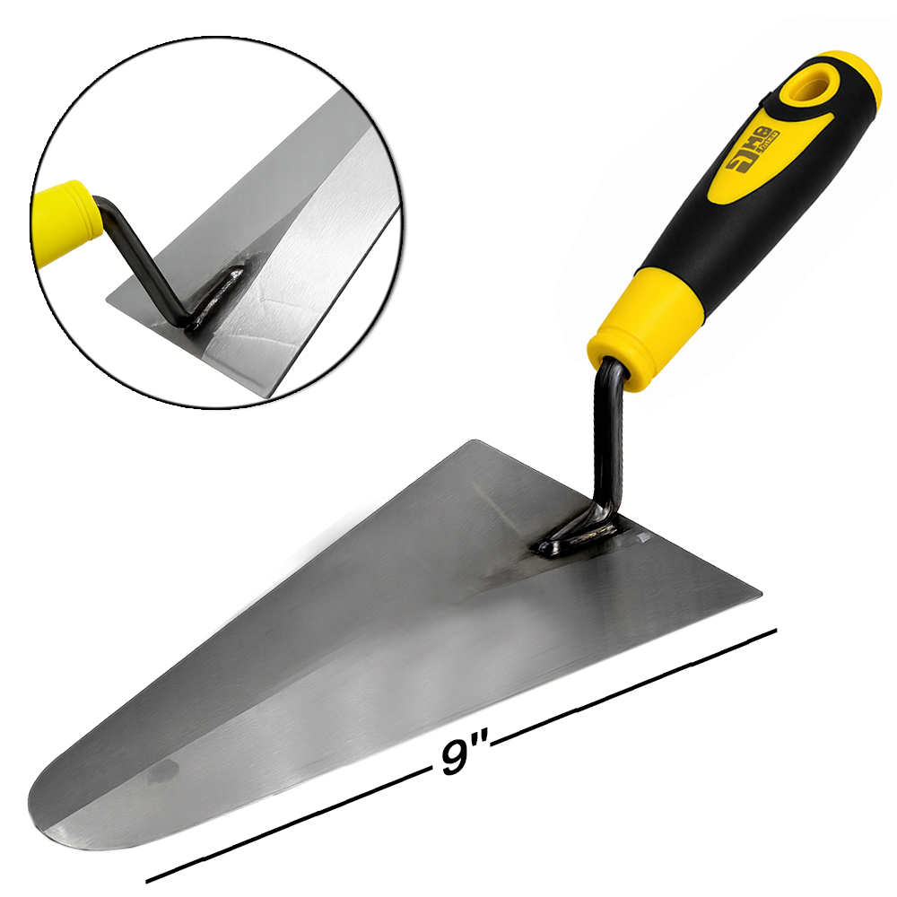 COLHER DE PEDREIRO CANTO RETO 1,2MM 9'' CABO EMBORRACHADO MB TOOLS