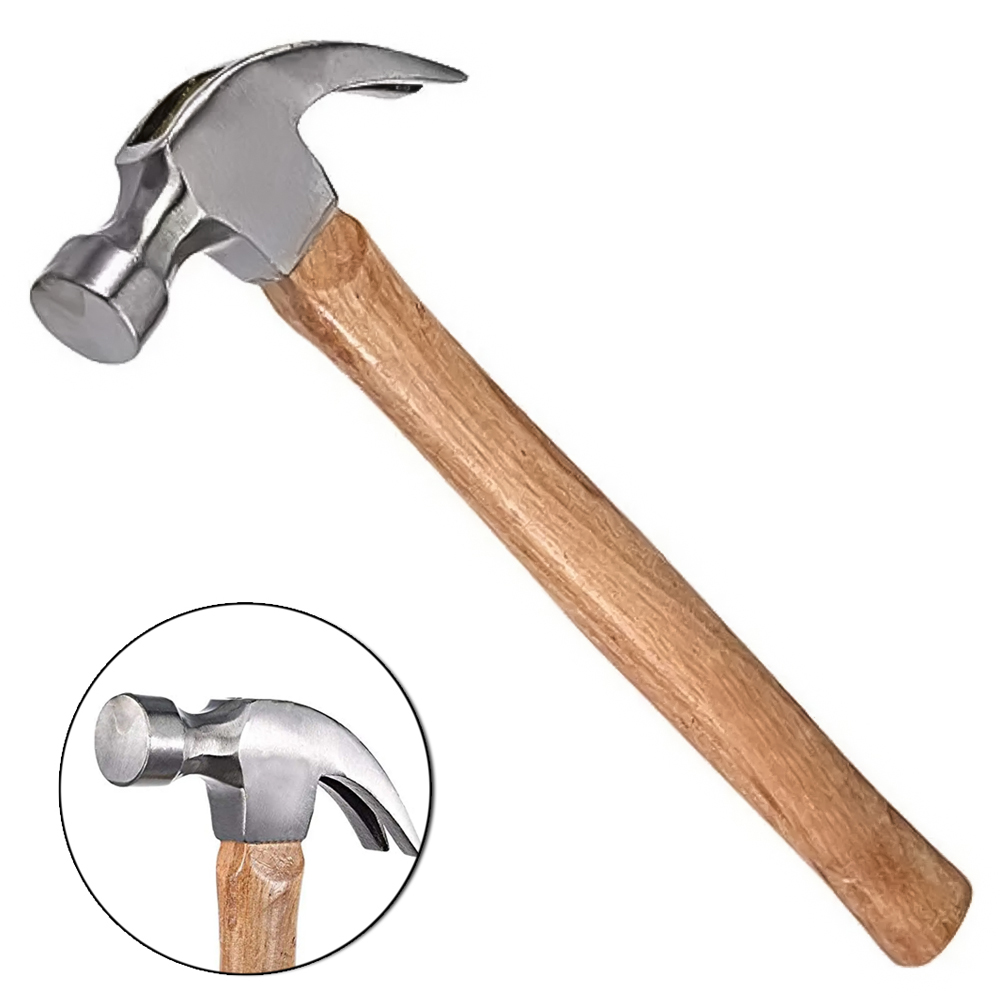MARTELO UNHA CABO MADEIRA 500G 28MM 33CM MB TOOLS
