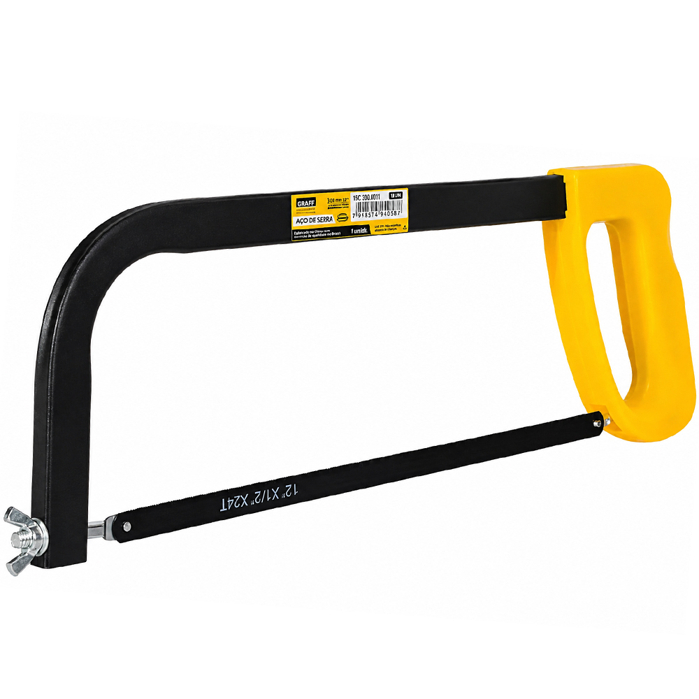 ARCO DE SERRA FIXO COM LAMINA DE ACO PRO 12'' 41X14CM