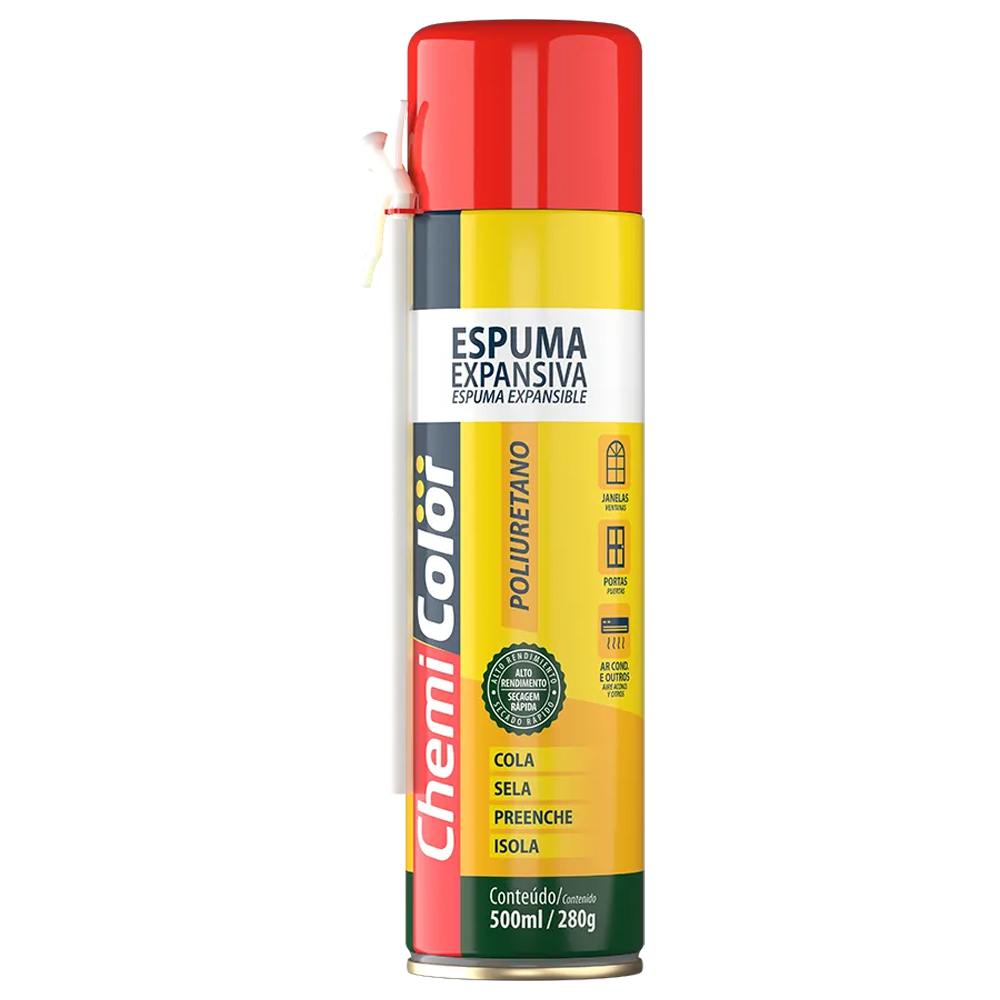 ESPUMA EXPANSIVA DE PU MULTIUSO CHEMI COLOR 500ML / 280G