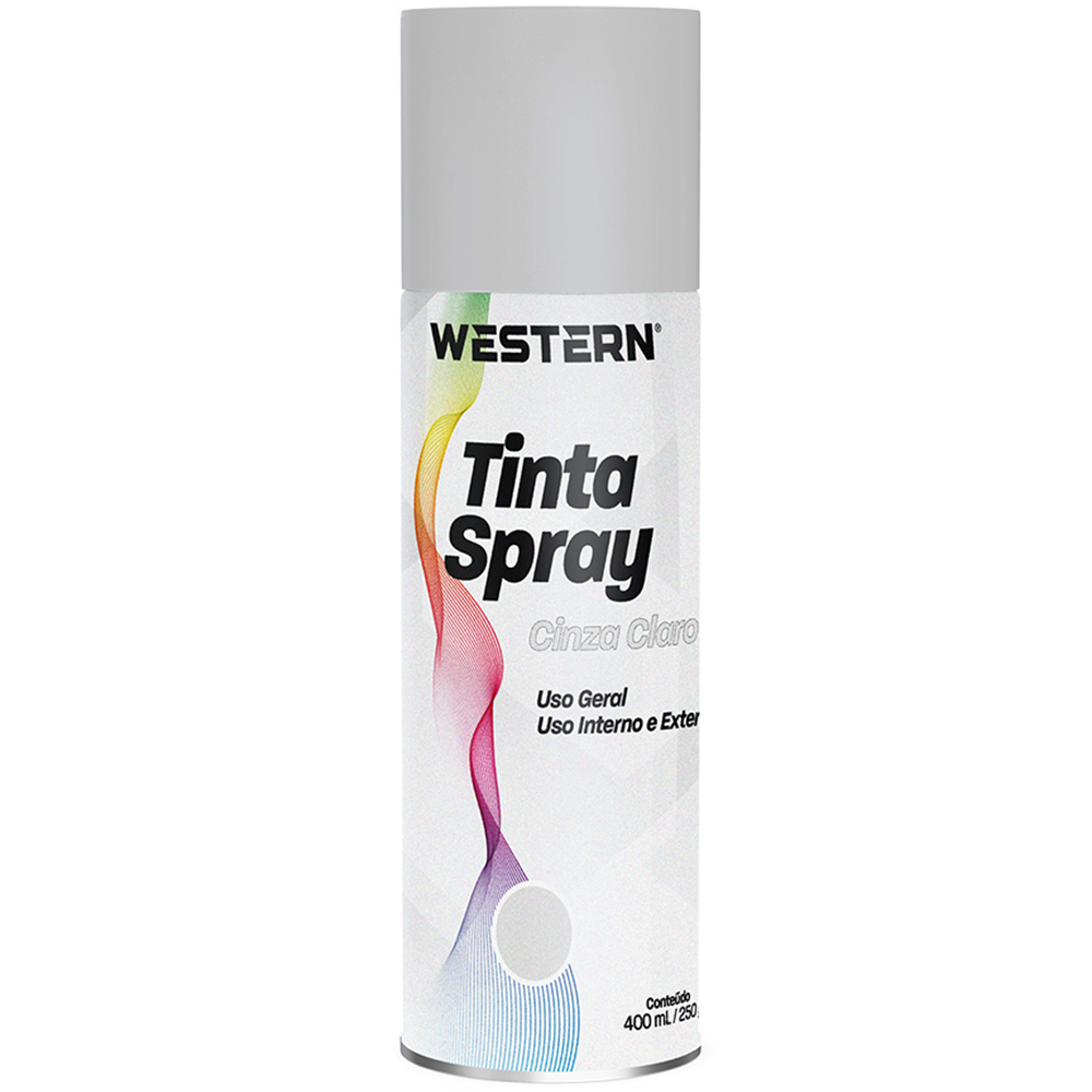 TINTA SPRAY USO GERAL CINZA CLARO 400ML / 250G
