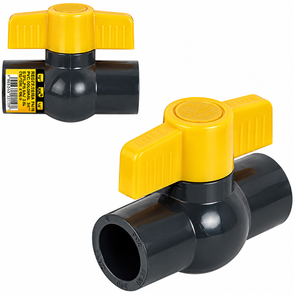 REGISTRO VALVULA DE ESFERA EM PVC ½'' 20MM SOLDAVEL
