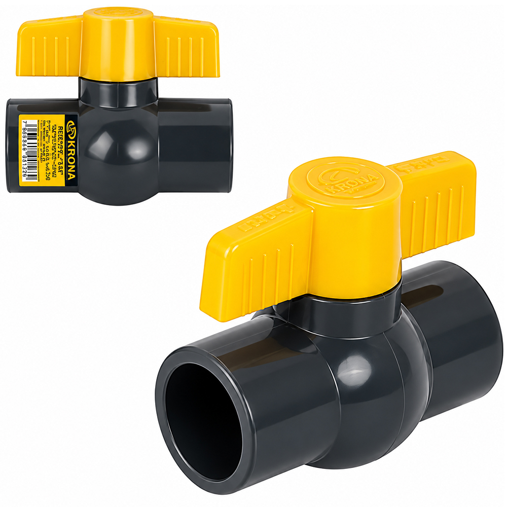 REGISTRO VALVULA DE ESFERA EM PVC ¾'' 25MM SOLDAVEL