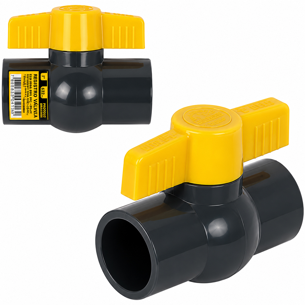 REGISTRO VALVULA DE ESFERA EM PVC 1 ¼'' 40MM SOLDAVEL