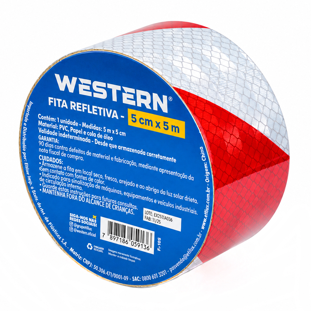 FITA REFLETIVA ADESIVA 50MMX5M